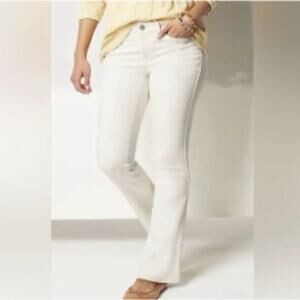 J. Jill Denim NWT Women's Modern Slim Boot Cut Jeans Cream Plus Size 20 R